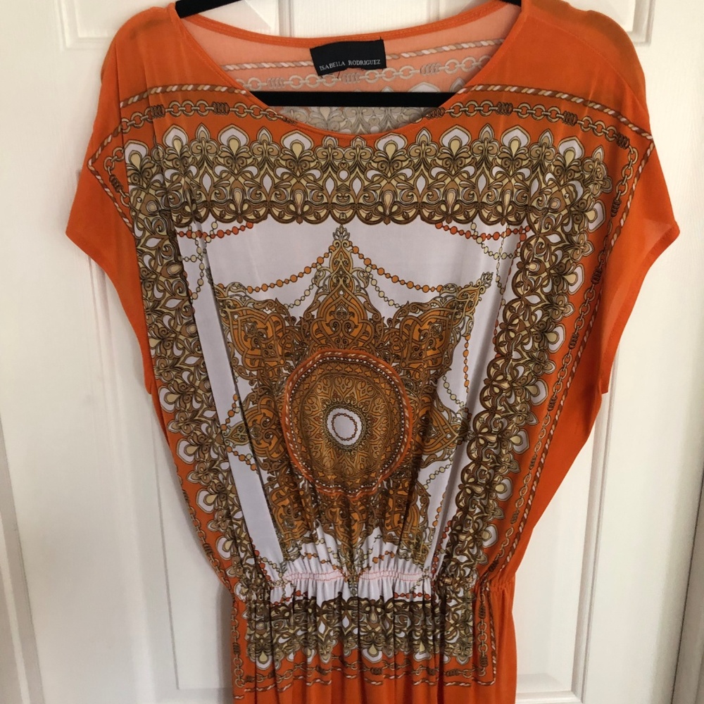 Stylish Orange/Gold Tunic